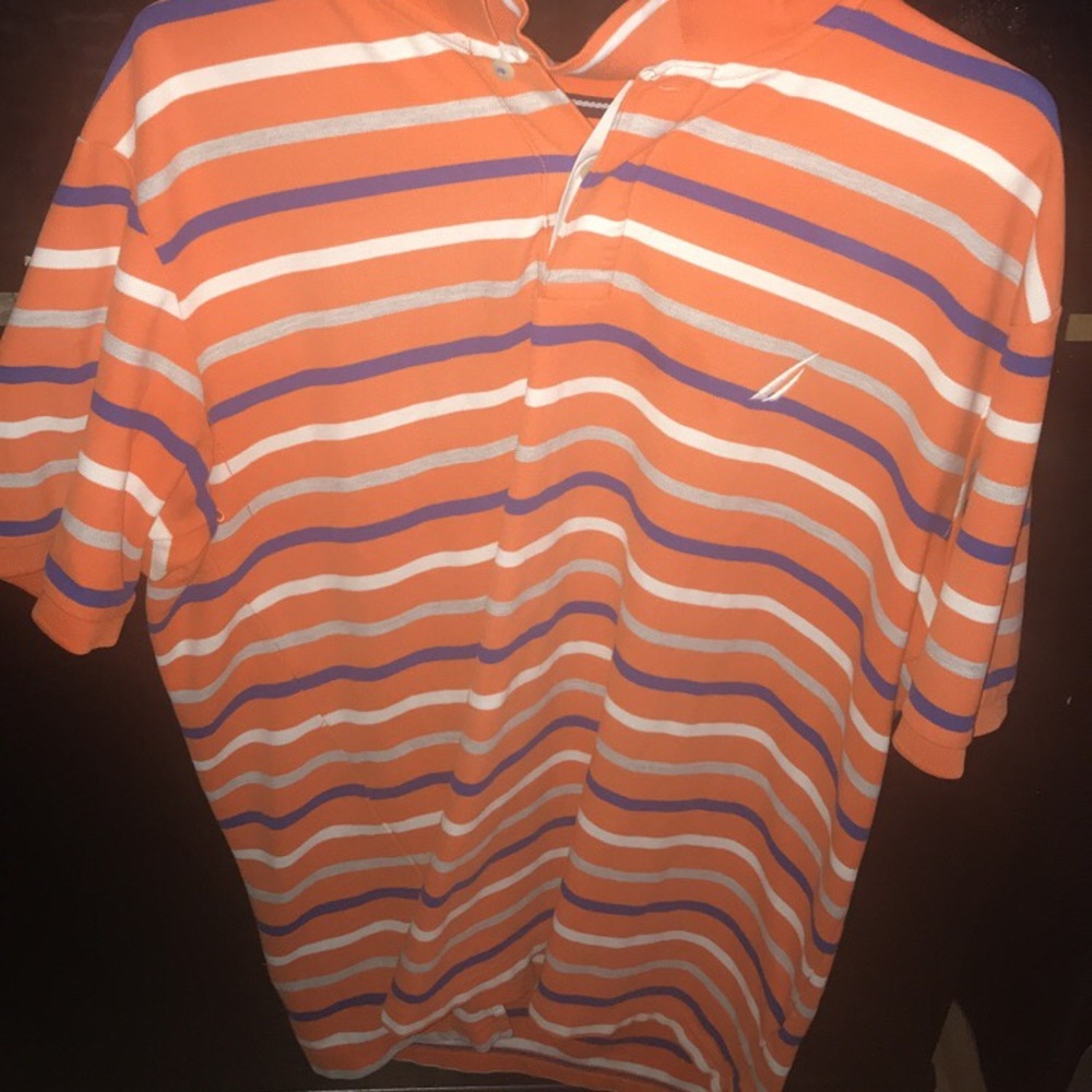 Nautica Horizontal Stripped Short Sleeve